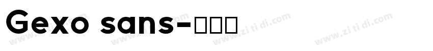 Gexo sans字体转换